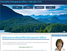 Tablet Screenshot of mcauliffechiropractic.com